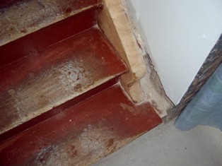 Treppenrenovierung am Antritt