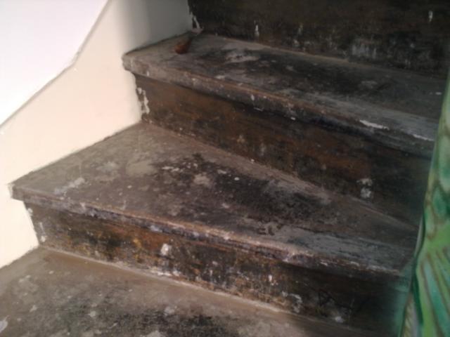 Treppe zur Renovierung
